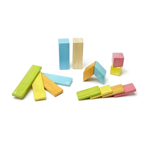 TEGU Magnetic Wooden Building Blocks Set of 14 - Picture 1 of 4